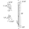 Prime-Line 28in Window Block and Tackle Sash Balance, 9/16in x 5/8in x 28in FA 2730-E2 - alternate 2